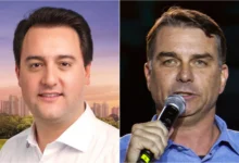 Flávio Bolsonaro garante apoio de Ratinho Jr para a disputa presidencial