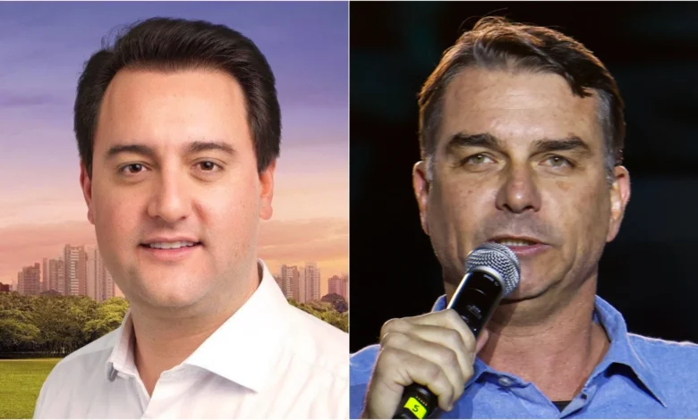 Flávio Bolsonaro garante apoio de Ratinho Jr para a disputa presidencial