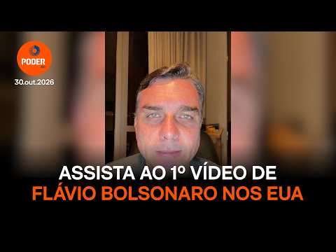 Flávio Bolsonaro publica primeiro vídeo nos EUA e fala sobre planos políticos