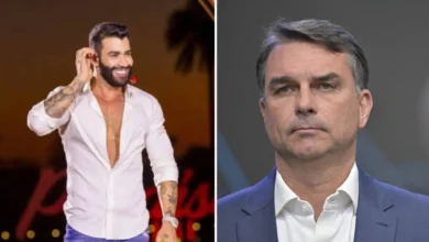 Flávio Bolsonaro se reúne com Gusttavo Lima para gravações de campanha presidencial