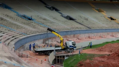 Fundações marcam nova fase da reforma do estádio Serra Dourada em Goiânia