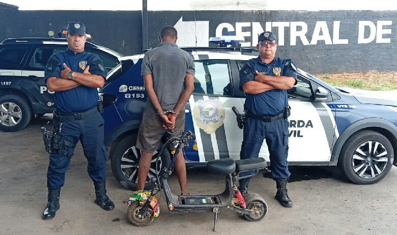 GCM prende suspeito e recupera moto furtada após arrombamento em Senador Canedo