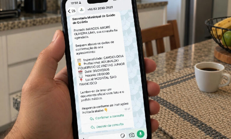 Goiânia adota Whatsapp para confirmar consultas da rede municipal de saúde