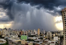 Goiânia enfrenta alerta de tempestades e ventos fortes durante o fim de semana