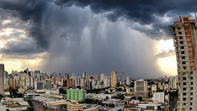 Goiânia enfrenta alerta de tempestades e ventos fortes durante o fim de semana