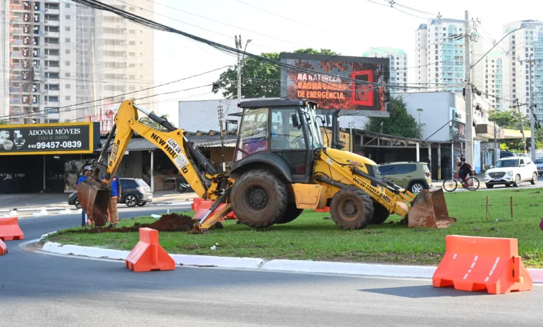 Goiânia inicia remoção de rotatória no Parque Amazônia para instalar semáforos inteligentes