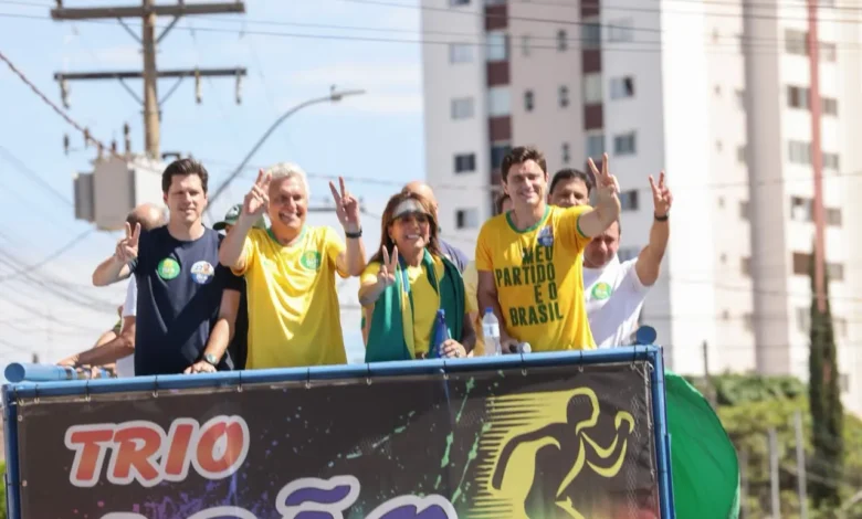 Goiás encerra apoio a Flávio Bolsonaro com atos liderados por Caiado e Daniel Vilela
