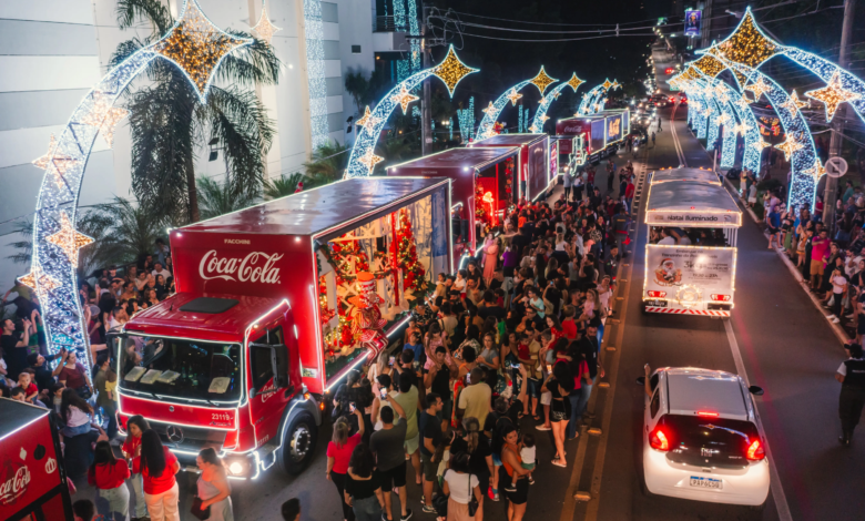 Goiás receberá desfiles da caravana de natal da coca-cola entre novembro e dezembro de 2026