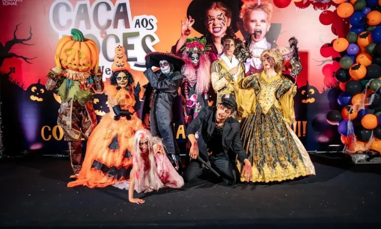 Halloween no Passeio das Águas reúne 1,4 mil crianças em caça aos doces