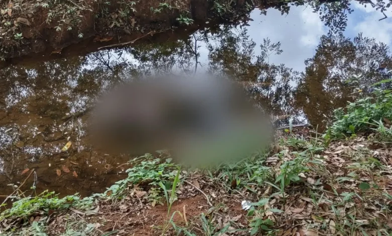 Homem de aproximadamente trinta anos é achado morto em córrego na capital