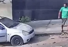 Homem em situação de rua é preso após incendiar veículo que invadiu para dormir
