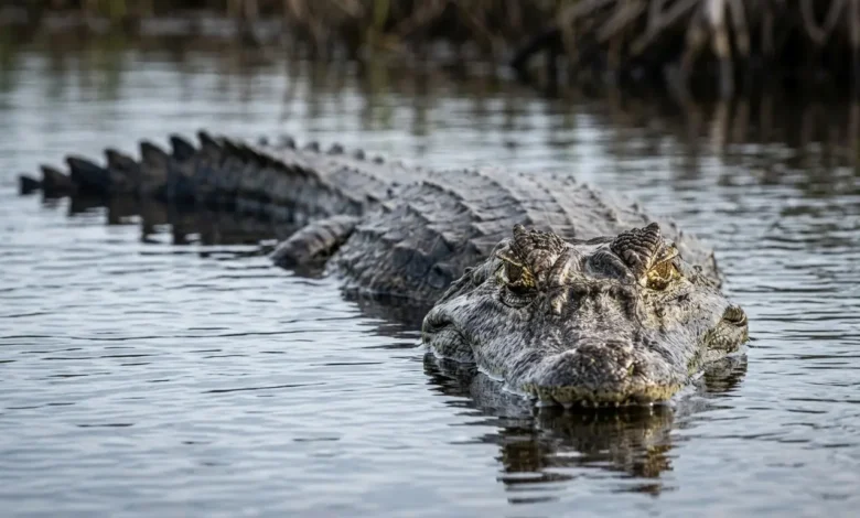 Idoso é atacado e morto por jacaré gigante durante pescaria em lago
