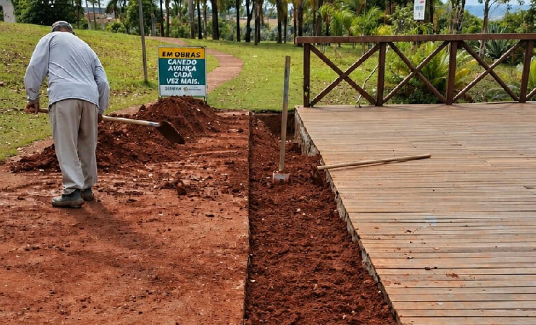 Infraestrutura avança no Parque Boa Vista com preparativos para novo deck