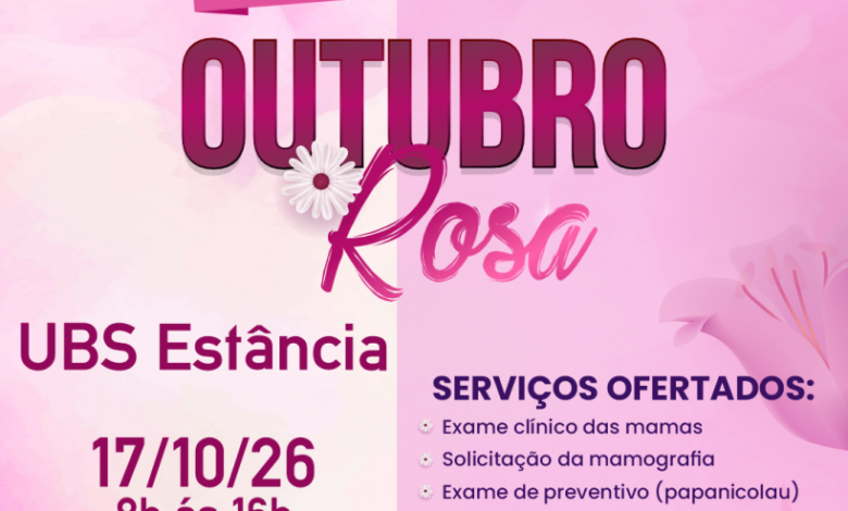 Jataí promove mutirão de saúde feminina na UBS Estância durante o Outubro Rosa