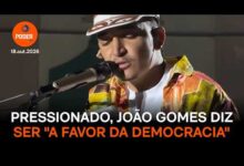 João Gomes se manifesta sobre política e afirma ser a favor da democracia