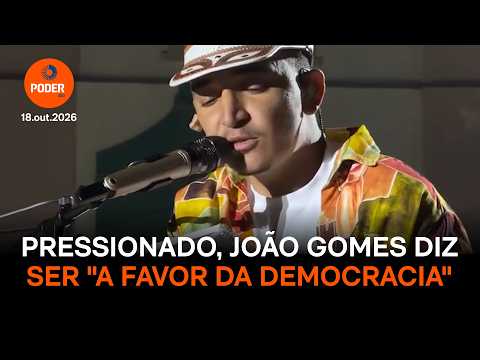 João Gomes se manifesta sobre política e afirma ser a favor da democracia