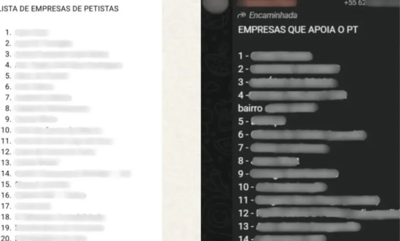 Listas de empresas associadas ao PT circulam na internet em Goiás com apelo a boicote