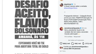 Lula convida Flávio Bolsonaro para abertura de sigilos na sede do TSE