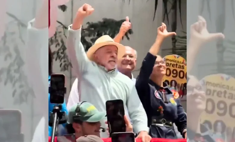 Lula viraliza nas redes sociais após pular durante ato de campanha em São Paulo