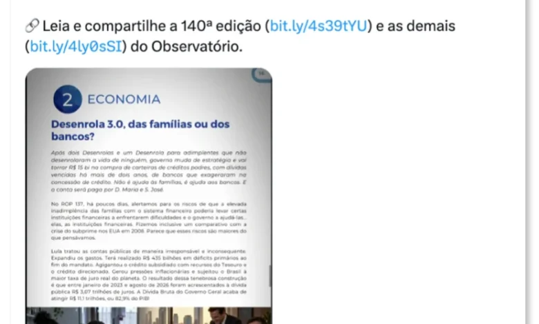 Marinho acusa cúpula da AGU de violar neutralidade eleitoral em favor de Lula