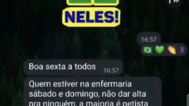 Médica é afastada em Goiânia após mensagens sobre alta de pacientes petistas