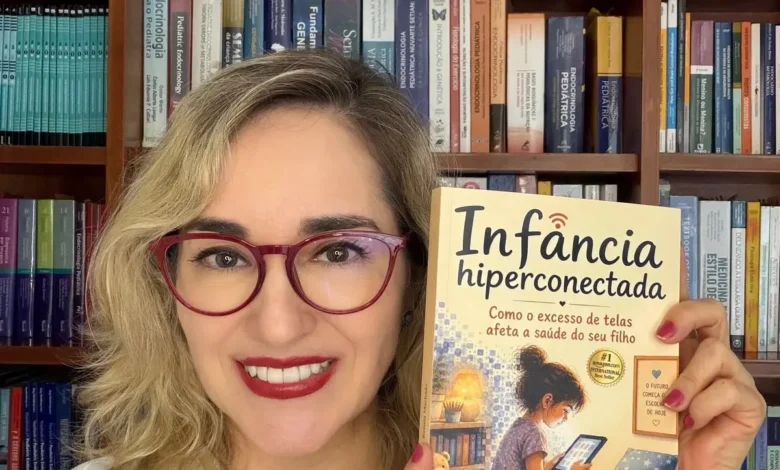 Médica lança livro sobre os reflexos do uso de telas na saúde infantil