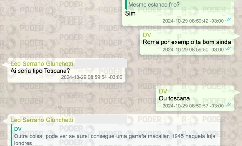 Mensagens revelam que fundador do Banco Master buscou whisky raro para o presidente