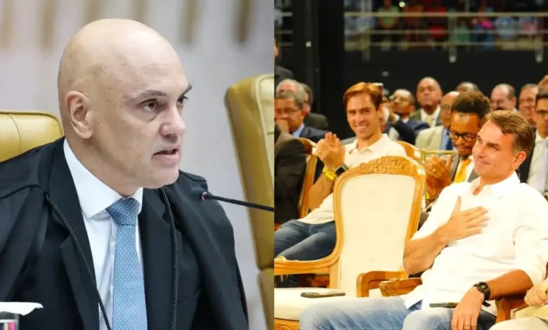Moraes autoriza retorno de visitas de Flávio Bolsonaro ao pai após fim de suspensão