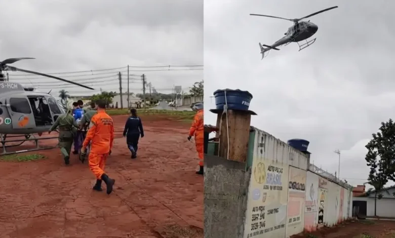 Motociclista e duas crianças são hospitalizados após colisão em Goiânia