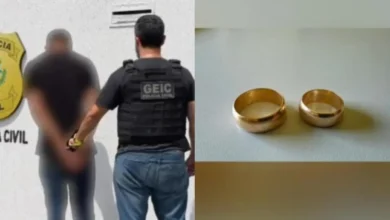 Neto é preso sob suspeita de furtar alianças dos avós