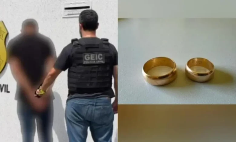 Neto é preso sob suspeita de furtar alianças dos avós
