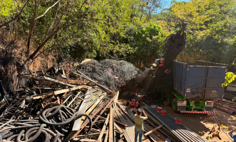 Operação Cidade Segura remove 203 toneladas de fios e organiza rede aérea em Goiânia