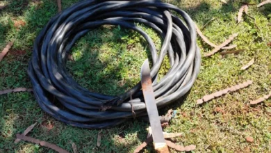 PM prende dois homens em flagrante após furto de cabos elétricos no lago de Hidrolândia