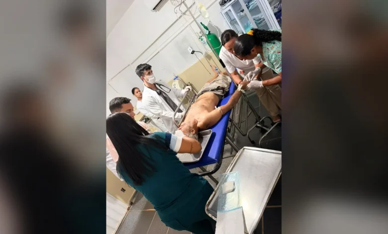 Policiais militares salvam homem gravemente ferido após queda de ponte