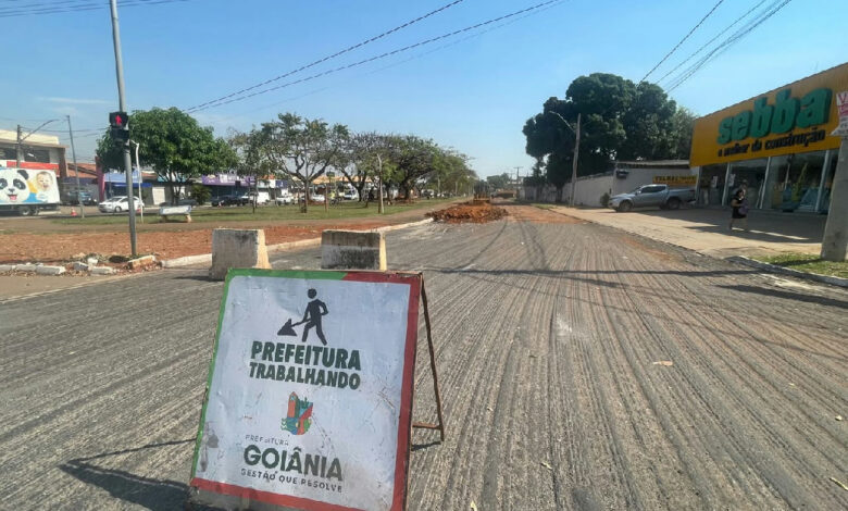 Recapeamento na Avenida Itália avança como parte do Corredor da T-7 em Goiânia