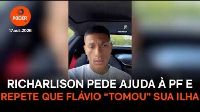 Richarlison aciona PF e reitera acusação de que senador tomou ilha em angra