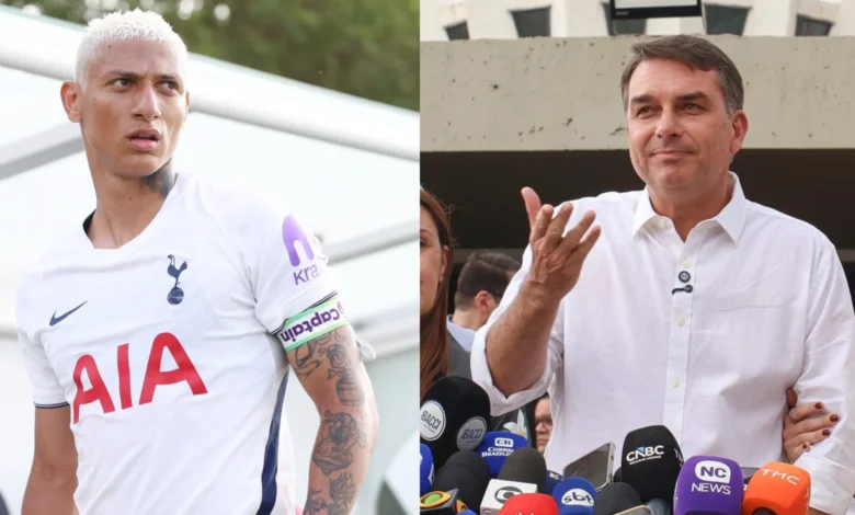 Richarlison cobra explicações de Flávio Bolsonaro sobre mansão de R$ 10 milhões em Angra