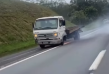 Roda de caminhão se desprende no Rodoanel após alerta de motorista em São Paulo