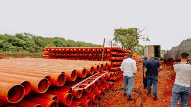 Sanesc inicia recebimento de materiais para expansão do esgoto em Senador Canedo