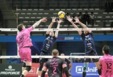 Suzano supera o Goiás Vôlei na abertura da Superliga com ação do Outubro Rosa