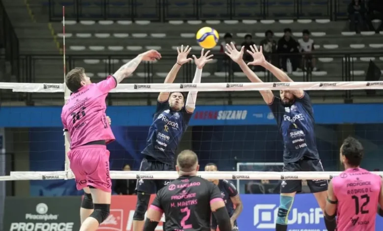 Suzano supera o Goiás Vôlei na abertura da Superliga com ação do Outubro Rosa