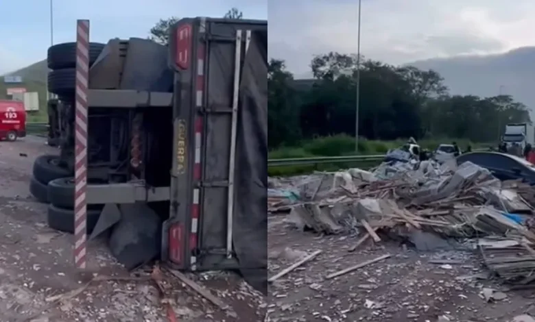 Tragédia na Br-393 deixa cinco mortos após colisão envolvendo caminhão e quatro veículos