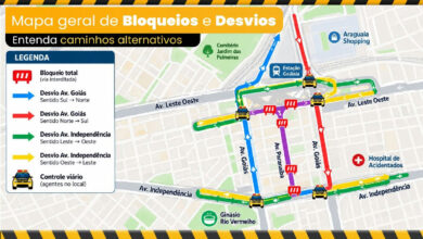 Trânsito em Goiânia tem bloqueios e desvios para o Festival Viva Goiânia