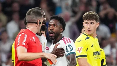 Vinícius Júnior corre risco de desfalcar Real Madrid no El Clásico após expulsão